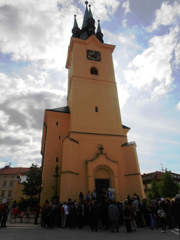 Kostel sv. Jakuba, kde také bývala soška P. Marie Svatohorské